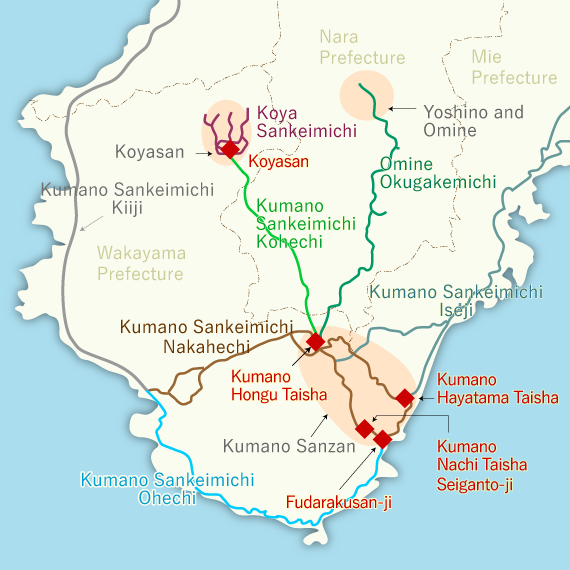 Kumano Sankeimichi Map